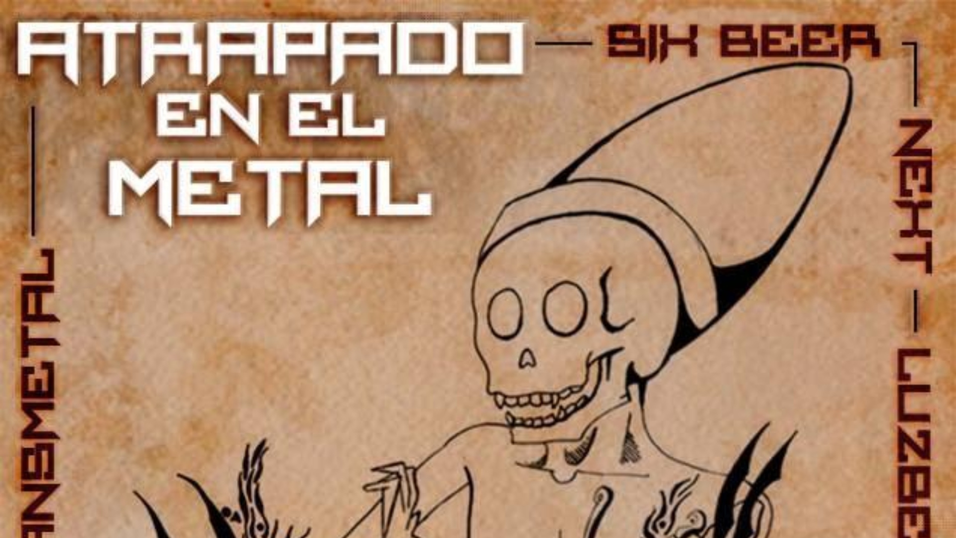 atrapado en el metal