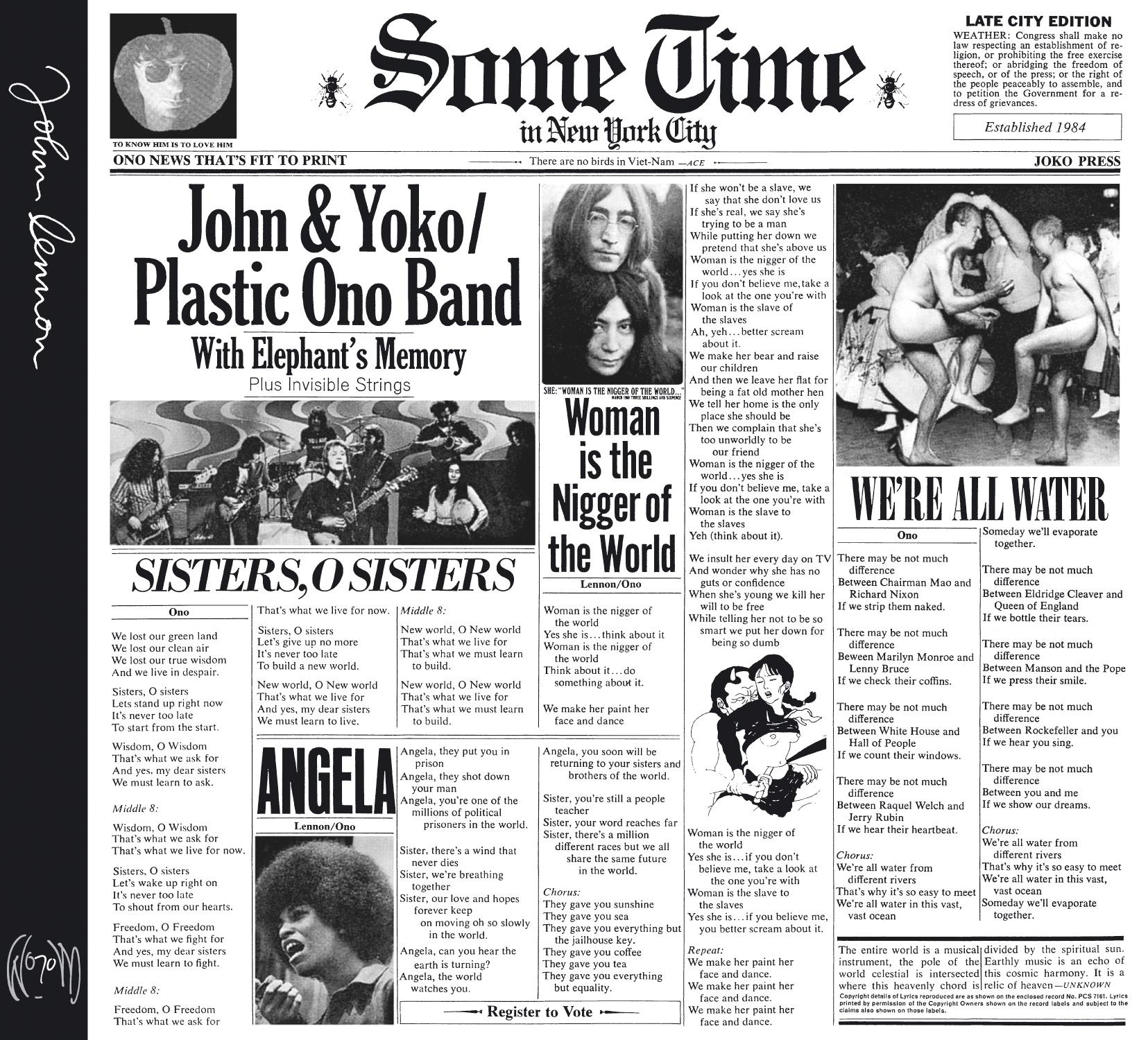 JOHN LENNON – SOME TIME IN NEW YORK CITY portada