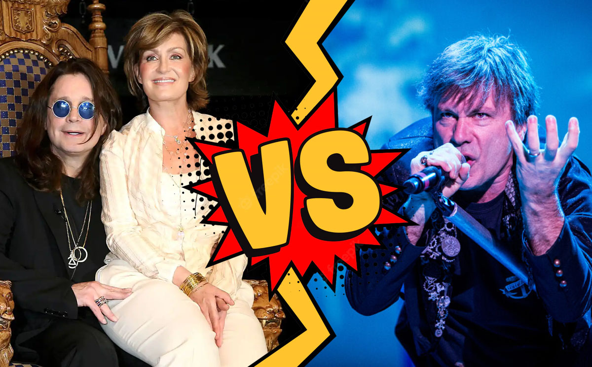 La pelea entre Sharon Ousbourne y Bruce Dickinson