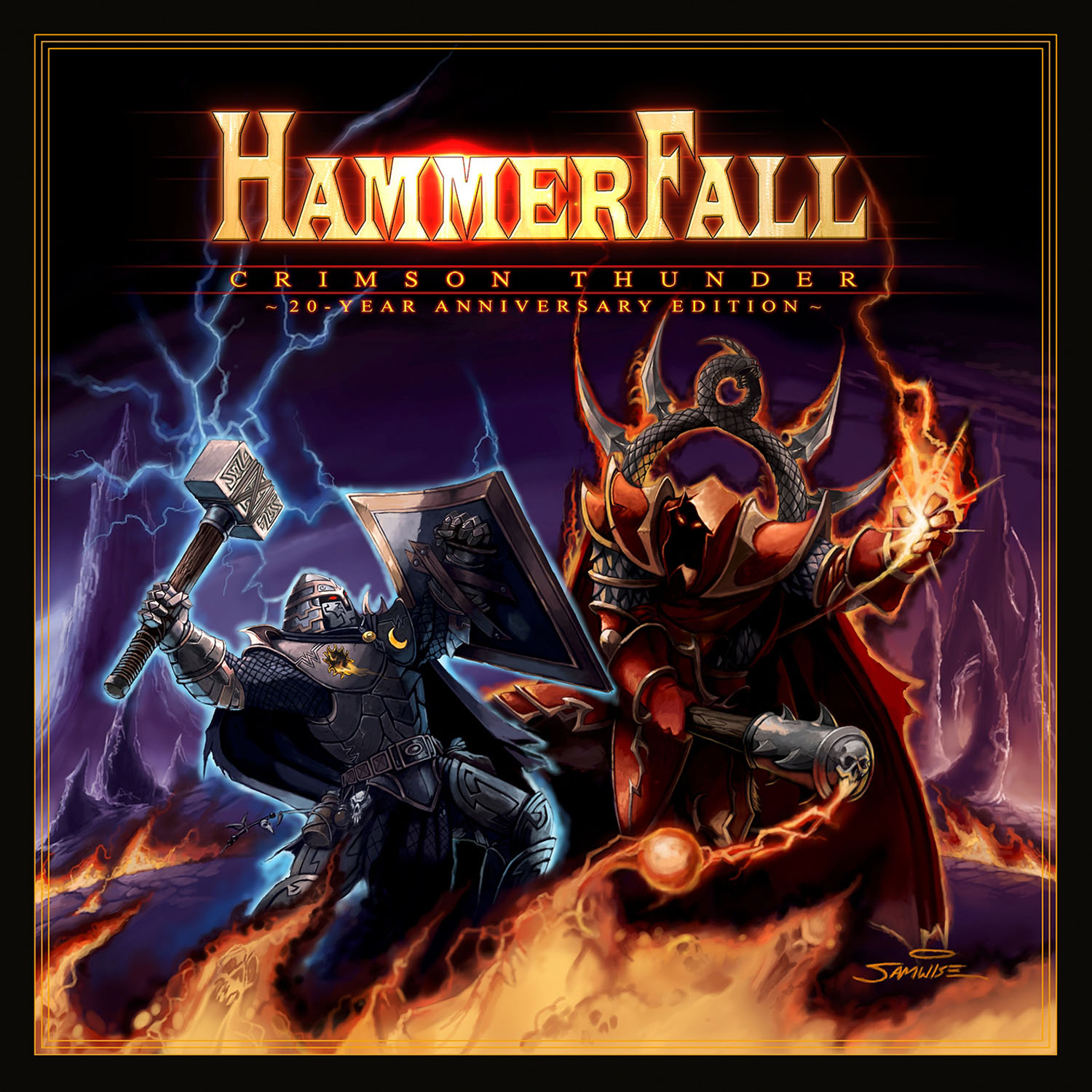 Hammerfall - Crimson Thunder 20 Year Anniversary Edition - Artwork