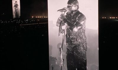 the weeknd proyectado en pantalla
