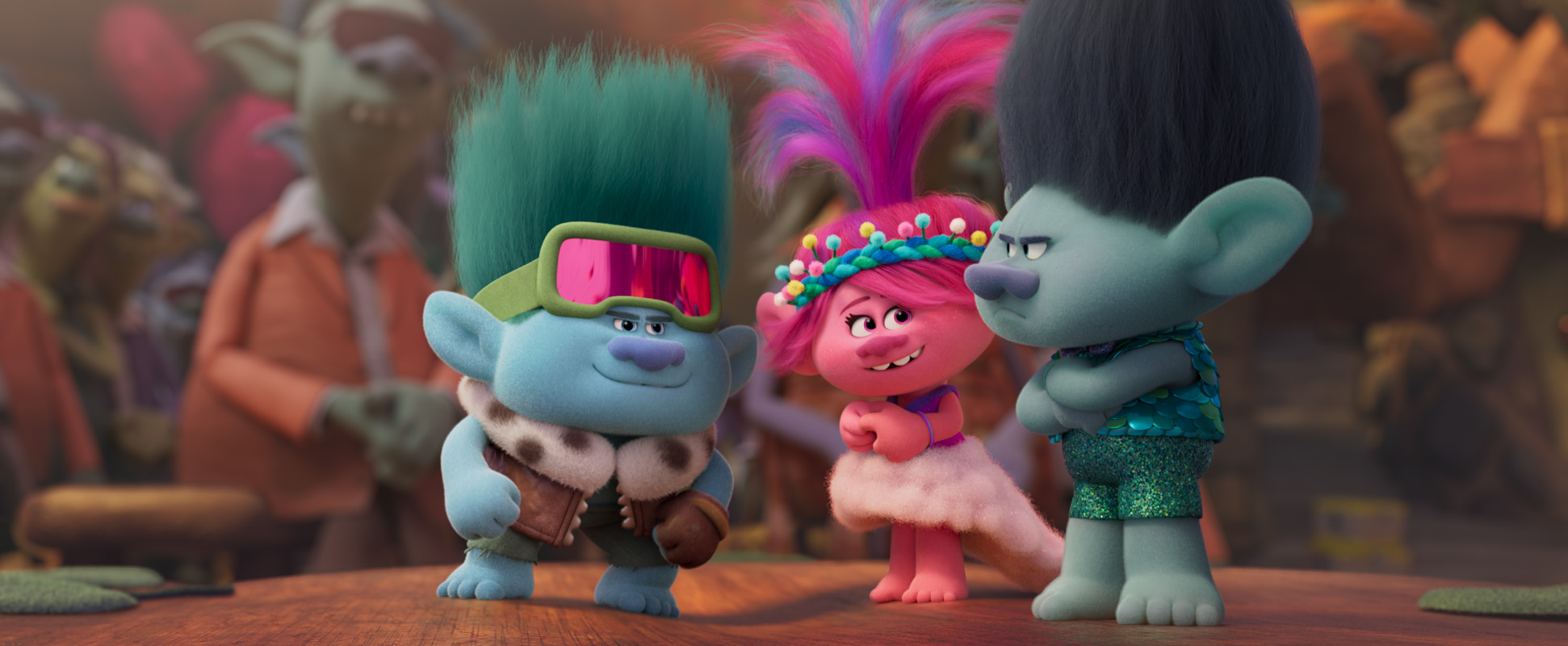 Color, brillantina y alegría adornan a Trolls 3: se armó la banda, donde los lazos de familia a través de la música son el sello característico de esta saga
