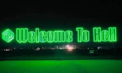 Letrero bienvenida Hell and Heaven