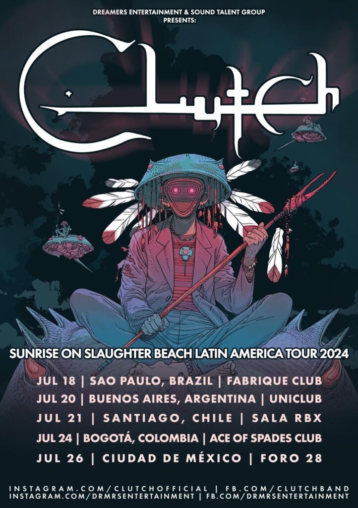 Gira confirmada de Clutch por América Latina