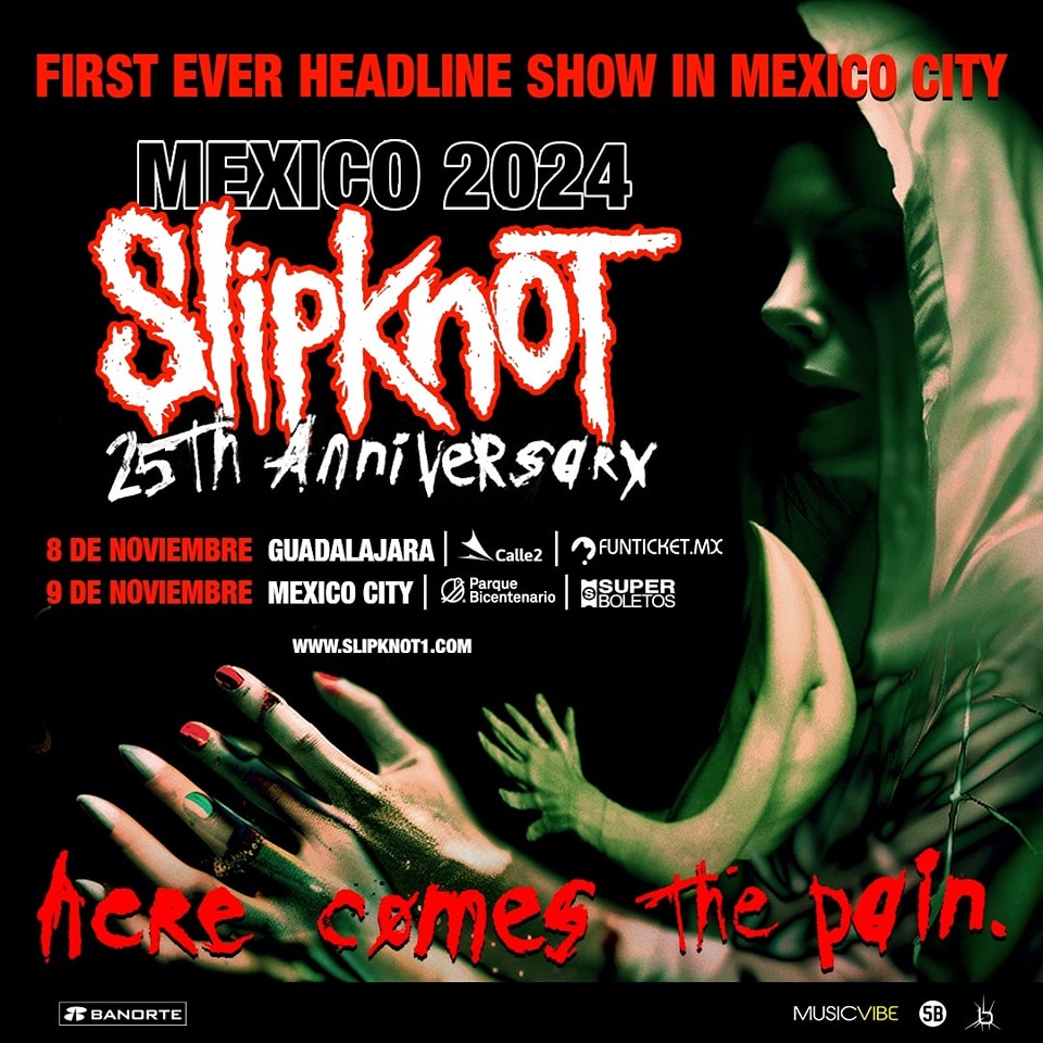 Slipknot regresa a México para celebrar 25 años de su disco debut