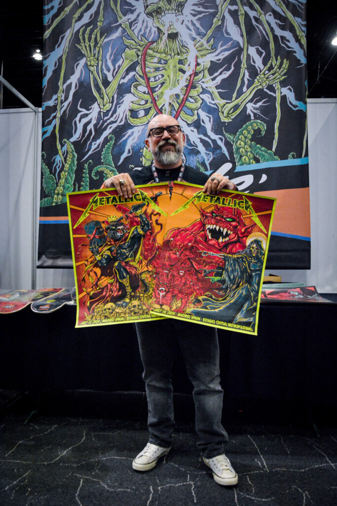 Puis Calzada, el artista detrás del arte de Metallica / Foto: Andre Dulché