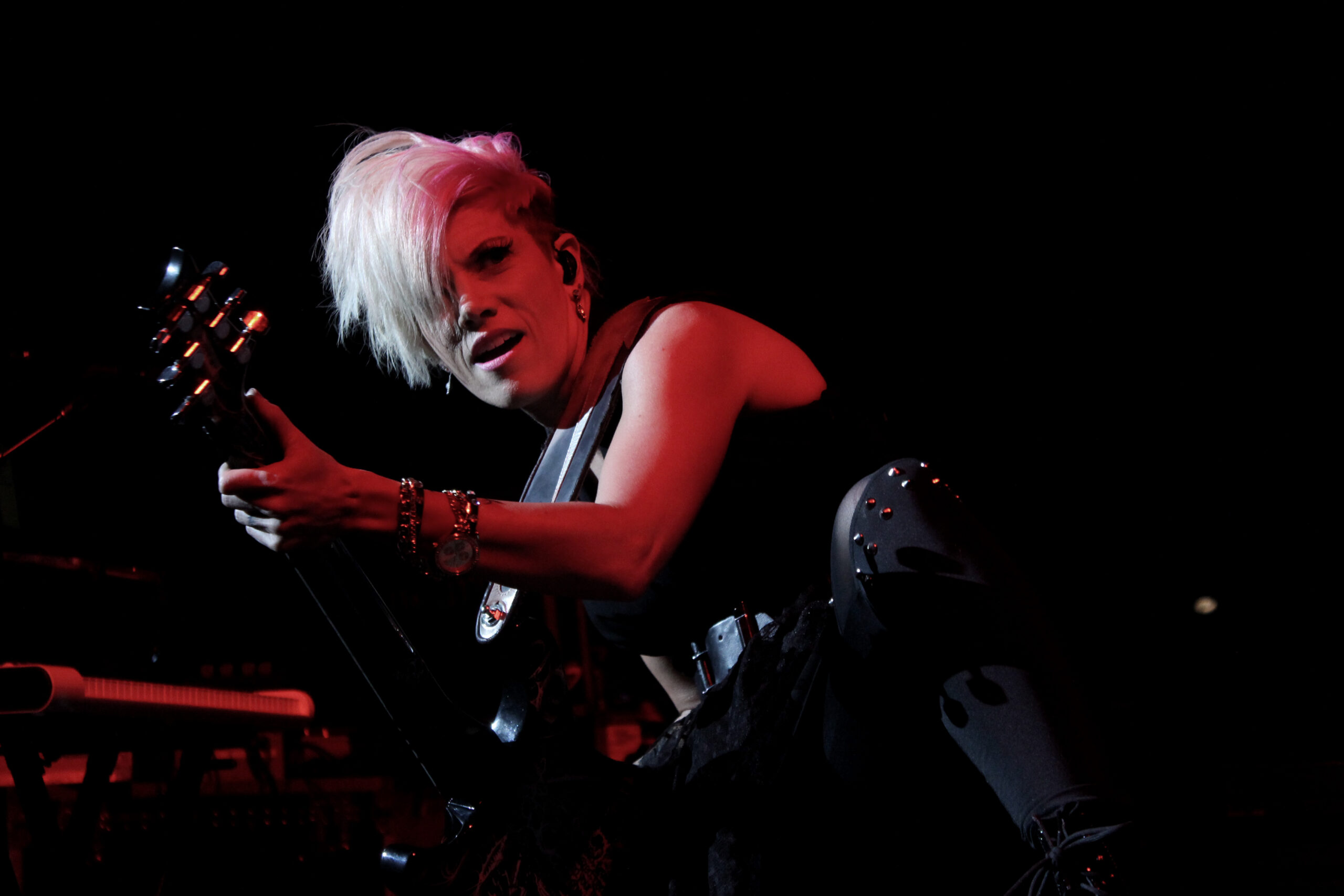 Korey Cooper de Skillet en el Uproar Festival / Foto: Andre Dulché
