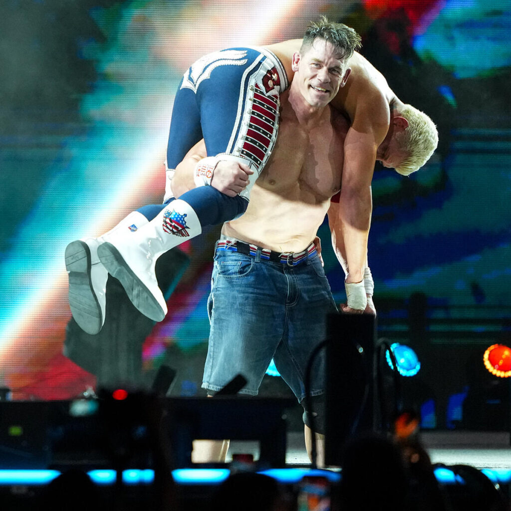 En un encuentro formidable, John Cena le cedió la estafeta a Cody Rhodes y el título de Campeón Indiscutible de WWE / Foto: WWE