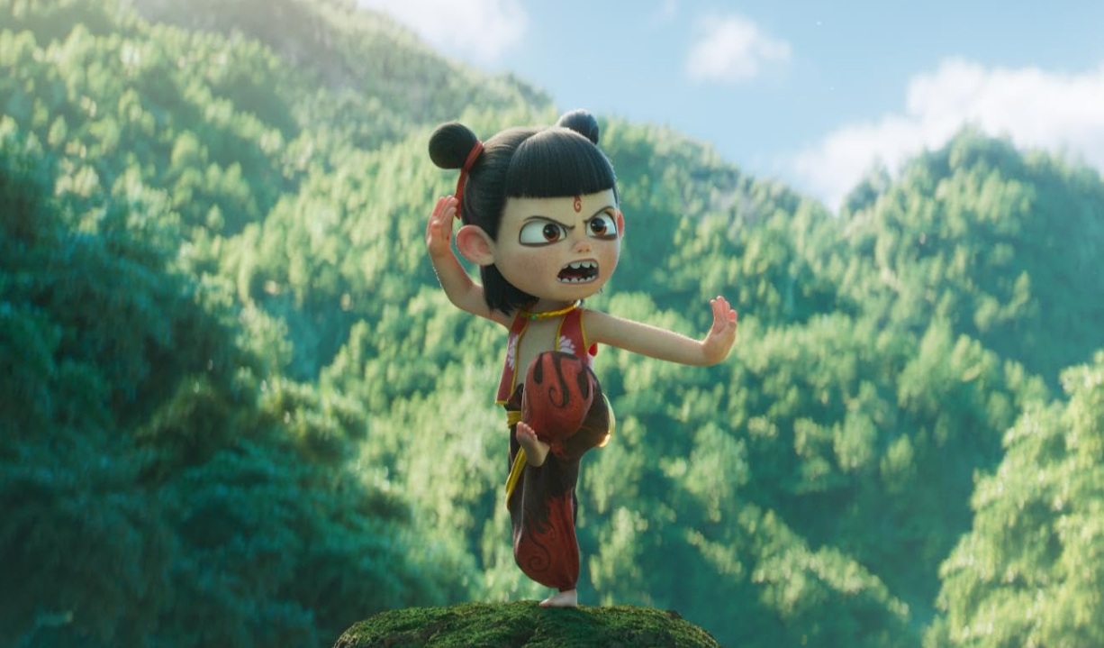Ne Zha haciendo cata como portada de Ne Zha 2